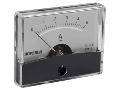 Analoge Paneelmeter Voor DC Stroommetingen 5A CC / 60x47mm
