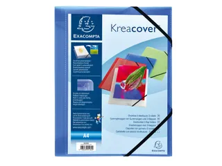 Elastomap Exacompta Kreacover A4 3 kleppen PP assorti - 3