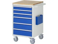 chariot à outils HxlxP 975x580x650mm plateau hêtre force 450kg