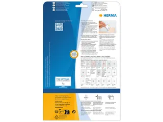 HERMA 4515 Naambadge textieletiket A4 88,9x33,8mm Wit 320 stuks - 2