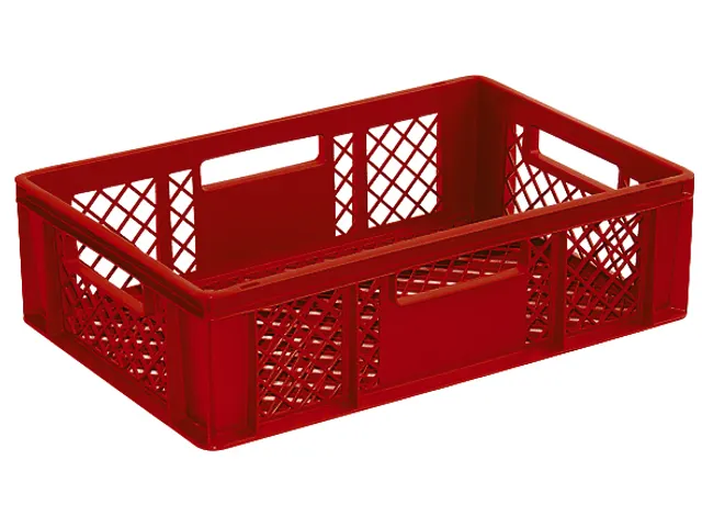 Euronorm Stapelkrat Pe 170x600x400mm 33liter Open Rood