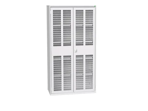 universele kast,HxBxD 2000x1050x550mm,4xStalen bodem,draaigrendelslot