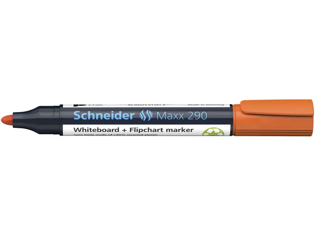 Boardmarker Schneider Maxx 290 ronde punt oranje 2-3mm
