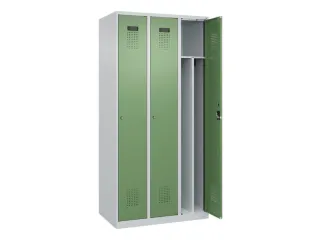 locker voor scheiding van kleding,HxBxD 1850x900x500mm,3vak - 1