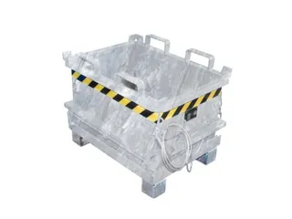 mini-bodemklepcontainer,HxLxB 625x600x800mm,0,13m³,inrijbeugel,staal - 3