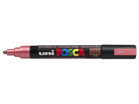 Verfstift Posca PC5M Medium Punt 1,8-2,5mm metallic rood