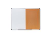 Combibord Whiteboard Alu / Prikbord 90x120cm