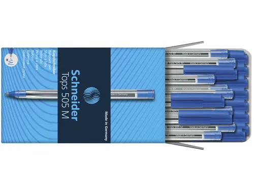 Balpen Schneider Tops 505 blauw medium