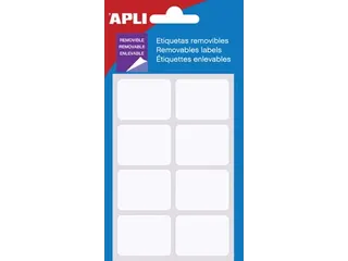 Apli Afneembare Witte Etiketten 25x40mm - 1