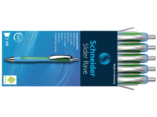 Balpen Schneider Slider Rave Xb 1,4mm Blauw-groen
