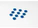 Memomagneten Smit Visual Rond 20mm Blauw 10 stuks