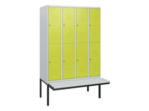 Dubbeldekse dekenkist,HxBxD 1950x1200x815mm,4x2vak.,vak B 300mm