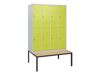 Dubbeldekse dekenkist,HxBxD 1950x1200x815mm,4x2vak.,vak B 300mm - 1