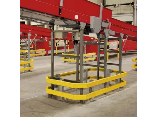 Aanrijd-Beschermbalk Hxl 100X1200Mm Verzinkt/geel Gecoat