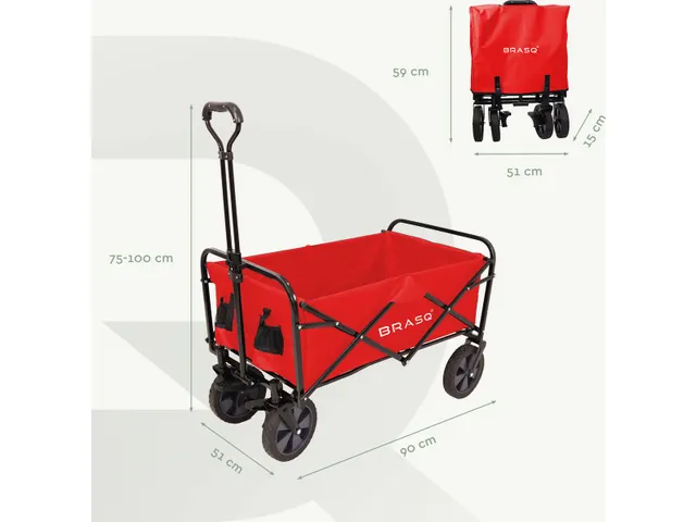 Bolderkar Opvouwbaar Rood