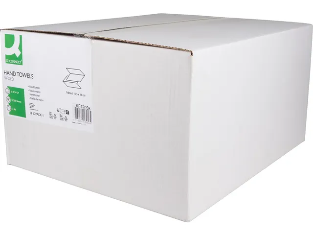 Handdoek V Vouw 2 Laags Doos 3200 Vel Wit