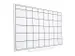 Whiteboard Rocada Skinplanner 75x115cm wit gelakt