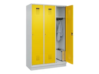 locker,HxBxD 1950x1200x500mm,3vak,vak B 400mm,cil.-slot,sokkel - 1