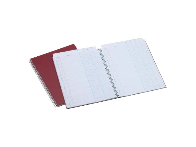 Tabellarisch Register A1211-212 321x226 2x4 kolommen 50bl rood