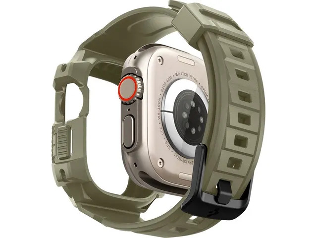 Spigen Case ACS05915Apple Watch Ultra Rugged Armor Pro Vintage Khaki