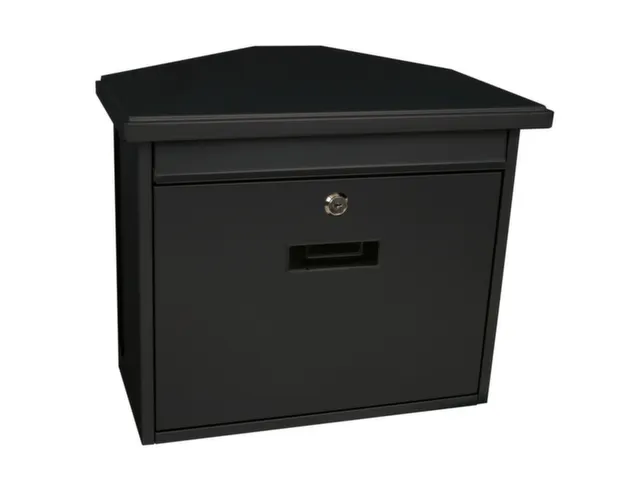 muurbrievenbus,staal,antraciet,HxBxD 345x392x205mm,inworp boven