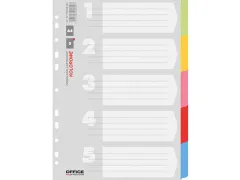 tabbladen A4 karton 11-gaats 5 tabs