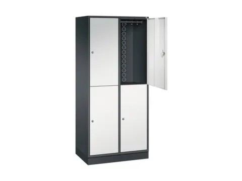 grootvolume garderobekast,RAL 7021/RAL 7035,HxBxD 1950x820x500mm