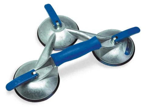 Zuigheffer Draagvermogen 100kg 3 Zuigschalen Aluminium Romp