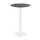 statafel,HxØ 1090x700mm,rond,schotelvoet wit,blad HPL Galaxy Marble