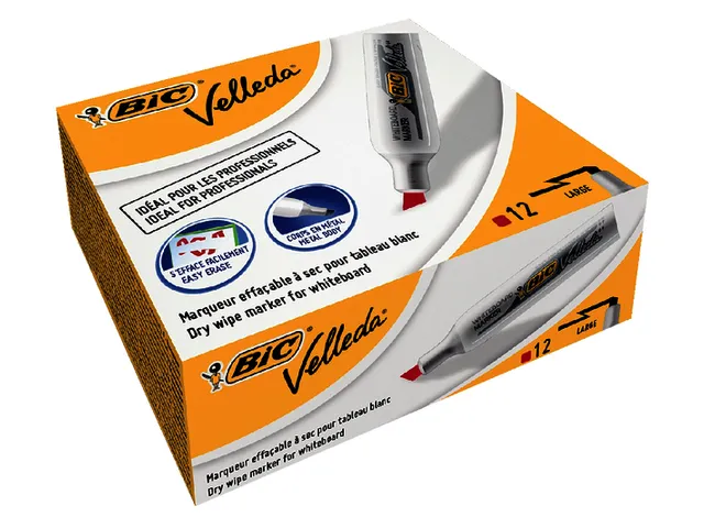 Whiteboardmarker Bic Velleda 1781 schuin large rood