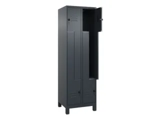 Z-garderobekast,HxBxD 1950x600x500mm,vak B 150/300mm,draaigrendel - 2