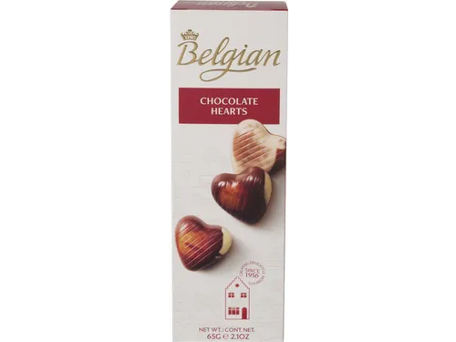 Chocolade The Belgian hartjes 65 gram