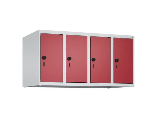opzetkast,v. locker,4vak.,vak B 250mm,HxBxD 500x1000x500mm,vleugeldeur