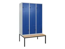 Z-garderobekast,HxBxD 2120x1200x815mm,6vak,vak B 400mm,draaigrendel