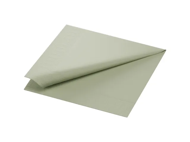 Duni Servet Groen 40x40cm 1/4 vouw 2-laags 1250 stuks