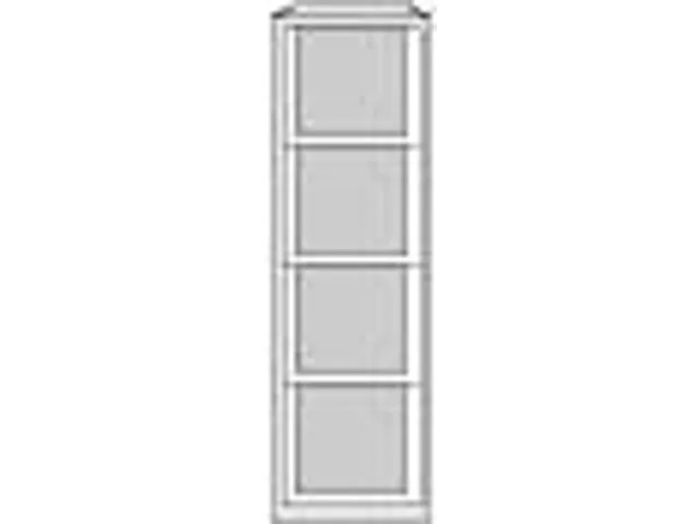 hangmappenkast HxBxD 1321x413x622mm 4hangmappenframes grijs