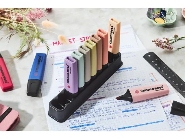 Markeerstift STABILO Boss Wildflower NatureColors 10 stuks assorti
