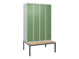 Dubbeldekse dekenkist,HxBxD 2120x1200x815mm,4x2vak.,vak B 300mm - 1