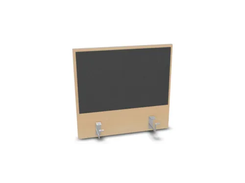 opzetpaneel bureau aanbouw achter NE-esdoorn antraciet 600mm