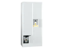 lockerkast,HxBxD 1850x800x500mm,2x5vakken,RAL7035,front RAL3000