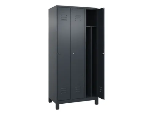 locker voor scheiding van kleding,HxBxD 1950x900x500mm,3vak
