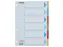 Tabbladen Esselte Premium A4 6-delig karton 23-rings assorti