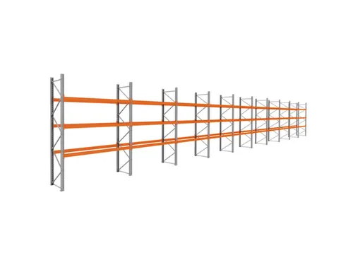 palletstelling,basis+9xaanbouw,HxBxD 3990x28100x1100mm,vakl. 3000kg