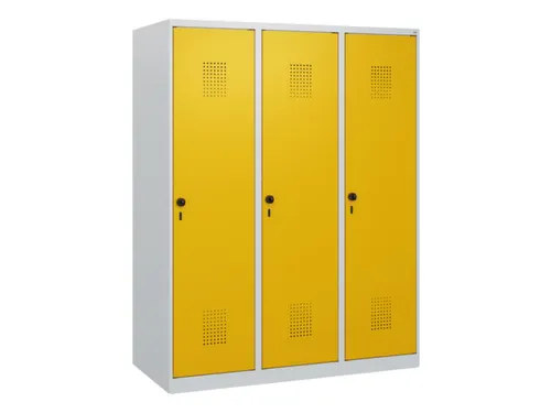 schoollocker,HxBxD 1530x1200x500mm,3vak,vak B 400mm,draaigrendel