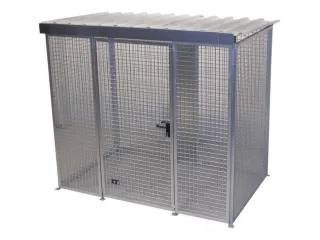 Gasflessendepot Dak Staal/Gaas Hxbxd 2180x2400x1500mm 60 Gasflessen - 2