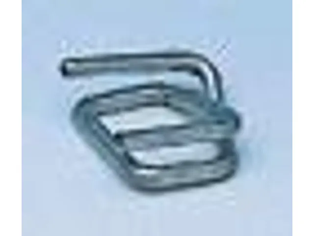 Boucles métalliques galvanisées pour feuillard polyester et composit