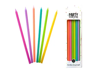Kaarsjes Haza long bright 15cm 16 stuks assorti - 3