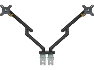 BNEBFDB BakkerElkhuizen Flexible monitorarm 10kg dubbel 17-35 inch zwa - 1
