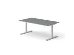 Elektrisch ihv bureau,HxBxD 650-1310x1800x1000mm,blad donkergrijs