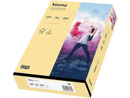 Inapa Tecno colors Gekleurd papier A4 Chamois 120 gram 250 vel
